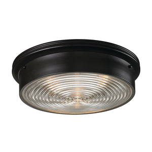 Atlas Chadwick 3-Light Flush Mount Ceiling Fixture - Timeless Design for Classic and Transitional Spaces Oiled Bronze CL11429-BZ