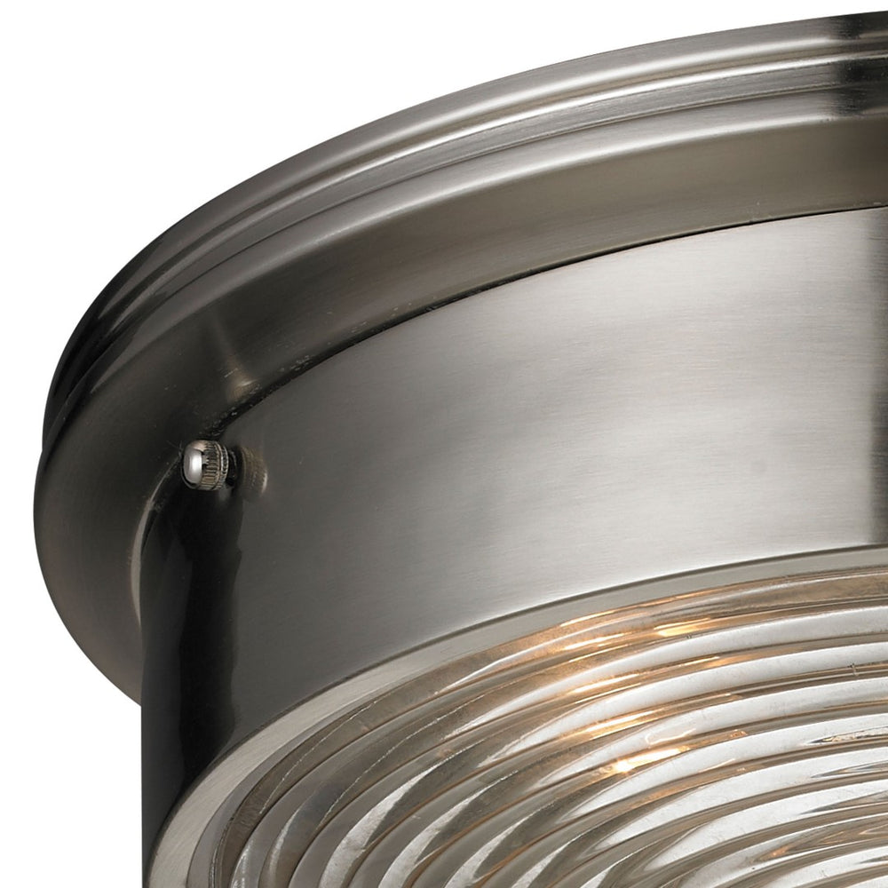 Atlas Chadwick 3-Light Flush Mount Ceiling Fixture - Timeless Design for Classic and Transitional Spaces Brushed Nickel CL11429-NK
