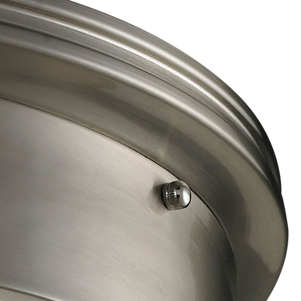 Atlas Chadwick 3-Light Flush Mount Ceiling Fixture - Timeless Design for Classic and Transitional Spaces Brushed Nickel CL11429-NK