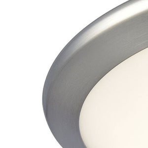 Atlas Clancy 12" Wide 1-Light Flush Mount - Modern Chrome Fixture with Glass Shade for Elegant Illumination CL11430-CH
