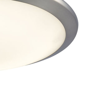 Atlas Clancy 12" Wide 1-Light Flush Mount - Modern Chrome Fixture with Glass Shade for Elegant Illumination CL11430-CH