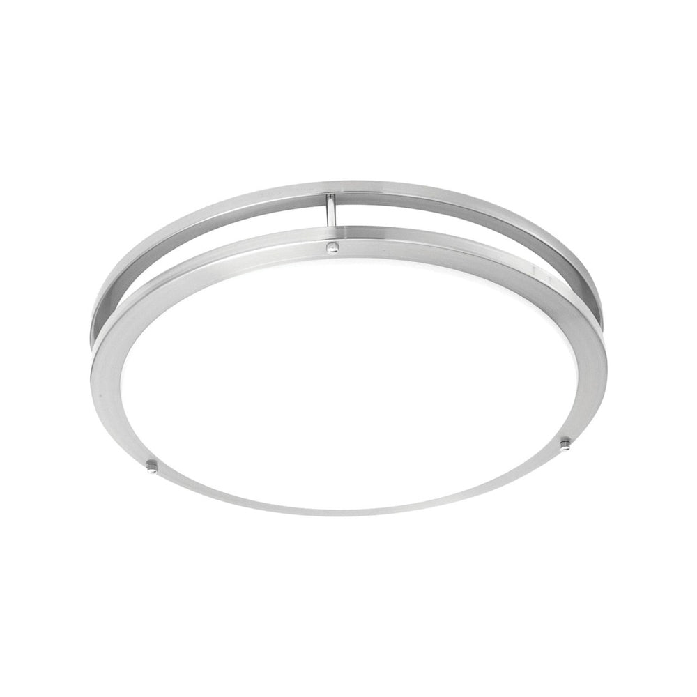 Atlas Clarion 14" Wide Flush Mount Light - Sleek Brushed Nickel Fixture for Modern Indoor Spaces CL11433-NK