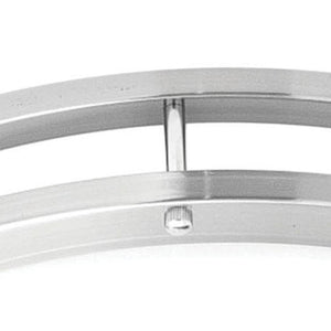 Atlas Clarion 14" Wide Flush Mount Light - Sleek Brushed Nickel Fixture for Modern Indoor Spaces CL11433-NK