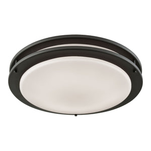 Atlas Clarion Sleek Flush Mount Light Fixture - Contemporary Design for Elegant Home Illumination Oil Rubbed Bronze 15'' CL11434-BZ