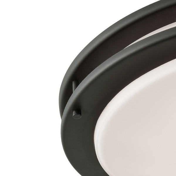 Atlas Clarion Sleek Flush Mount Light Fixture - Contemporary Design for Elegant Home Illumination Oil Rubbed Bronze 15'' CL11434-BZ