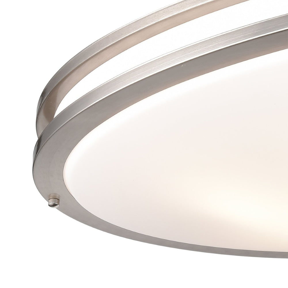 Atlas Clarion 32.5" Wide 6-Light Flush Mount - Sleek Brushed Nickel Fixture for Modern Interiors CL11435-NK