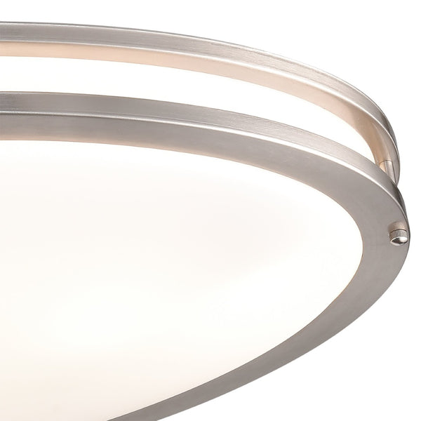 Atlas Clarion 32.5" Wide 6-Light Flush Mount - Sleek Brushed Nickel Fixture for Modern Interiors CL11435-NK
