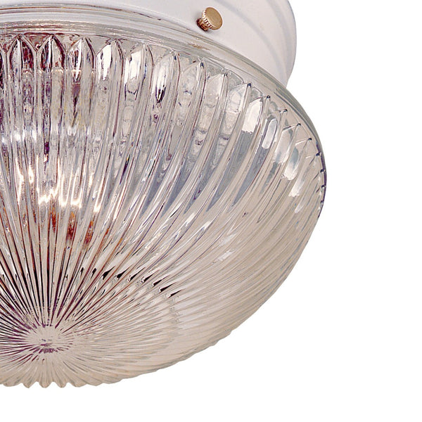 Atlas Elowen 10" Wide 2-Light Flush Mount - Elegant Dome Glass Fixture for Modern Hallways & Bedrooms CL11441-WH2
