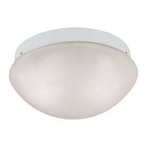 Atlas Elowen 10" Wide 2-Light Flush Mount - Elegant Inward-Curve Glass & Chic Metal Design for Any Space CL11442-WH3