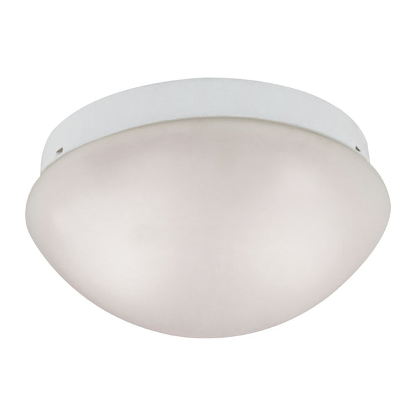 Atlas Elowen 10" Wide 2-Light Flush Mount - Elegant Inward-Curve Glass & Chic Metal Design for Any Space CL11442-WH3