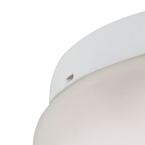 Atlas Elowen 10" Wide 2-Light Flush Mount - Elegant Inward-Curve Glass & Chic Metal Design for Any Space CL11442-WH3