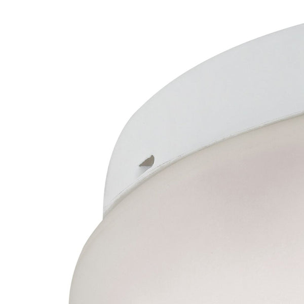 Atlas Elowen 10" Wide 2-Light Flush Mount - Elegant Inward-Curve Glass & Chic Metal Design for Any Space CL11442-WH3