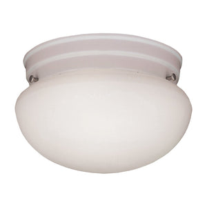 Atlas Elowen 2-Light Flush Mount Light Fixture - Elegant Dome Glass Design for Modern Home Spaces White 12'' CL11443-WH