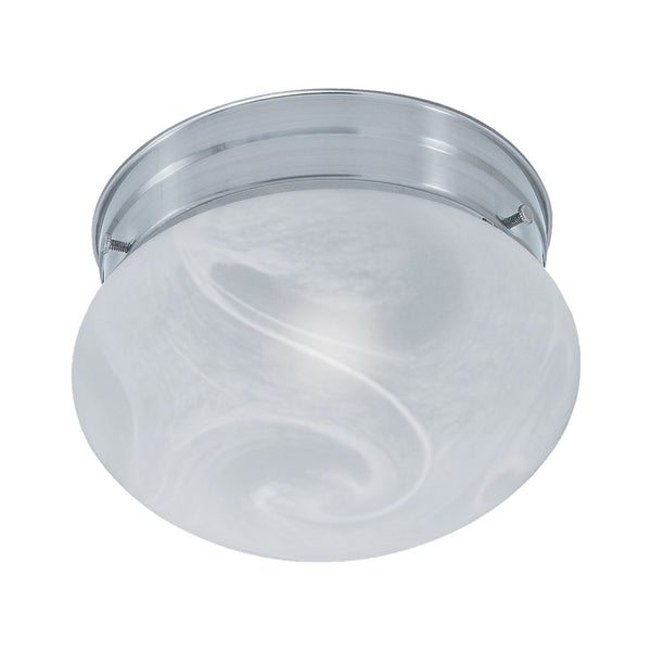 Atlas Elowen 2-Light Flush Mount Light Fixture - Elegant Dome Glass Design for Modern Home Spaces Brushed Nickel CL11445-SV