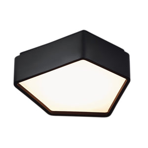 Atlas Fenway 12.25'' Wide Integrated LED Flush Mount Light - Modern Geometric Design for Stylish Spaces Matte Black CL11447-BK