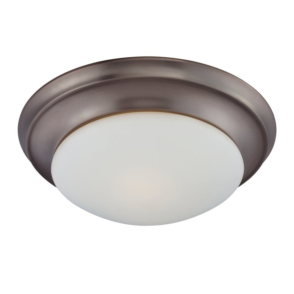 Atlas Fluor Flush Mount Light - Timeless Design with Warm White Glass Dome for Elegant Indoor Ambiance Oil Rubbed Bronze 15'' CL11451-BZ