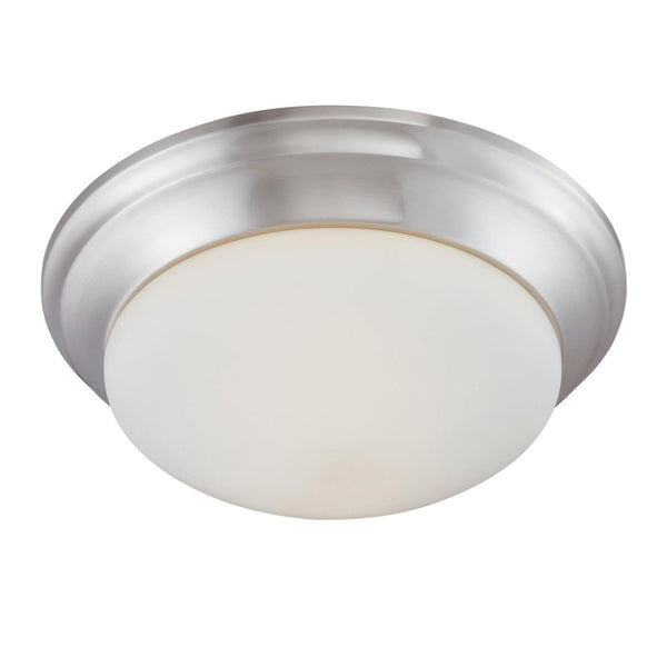 Atlas Fluor 15'' Wide 2-Light Flush Mount - Elegant Brushed Nickel Design for Modern Living Spaces CL11452-NK
