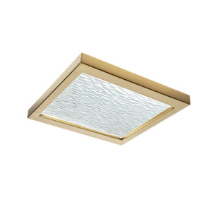 Atlas For-Square 12" Wide Modern Integrated LED Flush Mount Light for Transitional and Contemporary Spaces Satin Brass CL11453-BS