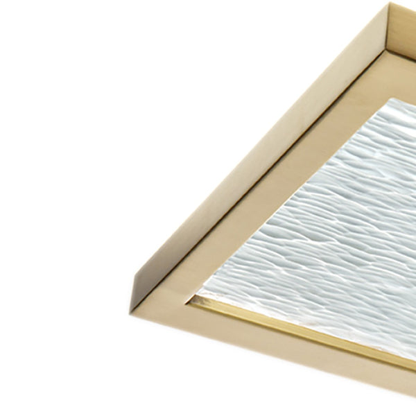 Atlas For-Square 12" Wide Modern Integrated LED Flush Mount Light for Transitional and Contemporary Spaces Satin Brass CL11453-BS