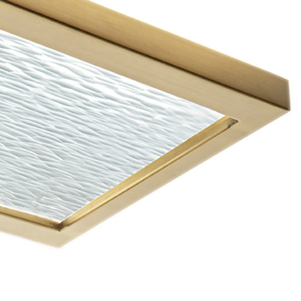 Atlas For-Square 12" Wide Modern Integrated LED Flush Mount Light for Transitional and Contemporary Spaces Satin Brass CL11453-BS