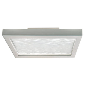 Atlas For-Square 12" Wide Modern Integrated LED Flush Mount Light for Transitional and Contemporary Spaces Brushed Nickel CL11453-NK