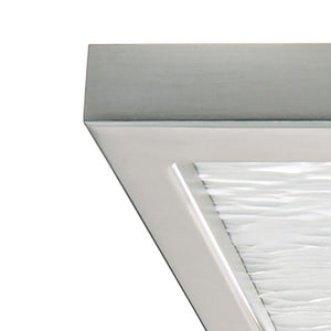 Atlas For-Square 12" Wide Modern Integrated LED Flush Mount Light for Transitional and Contemporary Spaces Brushed Nickel CL11453-NK