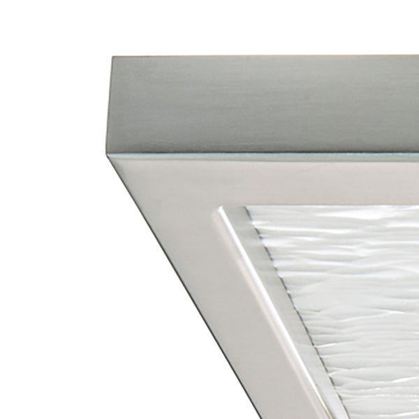 Atlas For-Square 12" Wide Modern Integrated LED Flush Mount Light for Transitional and Contemporary Spaces Brushed Nickel CL11453-NK