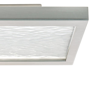 Atlas For-Square 12" Wide Modern Integrated LED Flush Mount Light for Transitional and Contemporary Spaces Brushed Nickel CL11453-NK