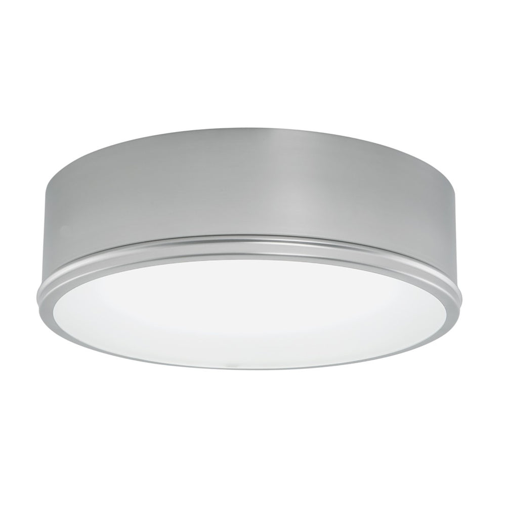 Atlas Getty 12" Wide 2-Light Flush Mount - Modern Brushed Nickel Fixture for Stylish Ambient Lighting CL11456-NK