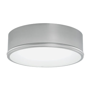 Atlas Getty 12" Wide 2-Light Flush Mount - Modern Brushed Nickel Fixture for Stylish Ambient Lighting CL11456-NK