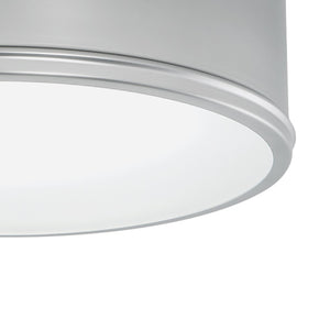Atlas Getty 12" Wide 2-Light Flush Mount - Modern Brushed Nickel Fixture for Stylish Ambient Lighting CL11456-NK