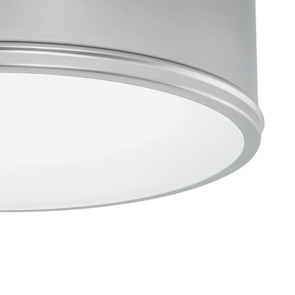 Atlas Getty 12" Wide 2-Light Flush Mount - Modern Brushed Nickel Fixture for Stylish Ambient Lighting CL11456-NK