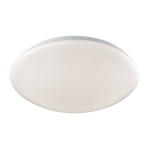 Atlas Kalona Contemporary Flush Mount Light Fixture for Low Ceilings - Perfect for Hallways & Closets White 13'' CL11473-WH