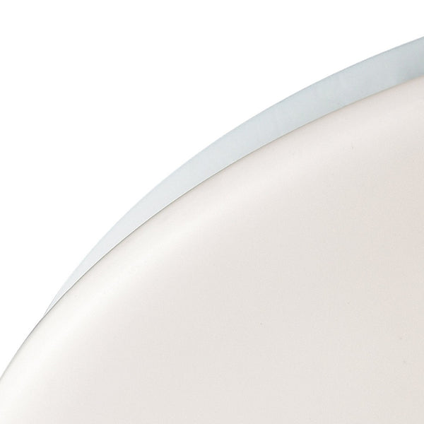 Atlas Kalona Contemporary Flush Mount Light Fixture for Low Ceilings - Perfect for Hallways & Closets White 13'' CL11473-WH
