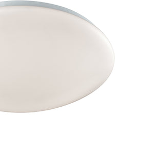Atlas Kalona Contemporary Flush Mount Light Fixture for Low Ceilings - Perfect for Hallways & Closets White 13'' CL11473-WH