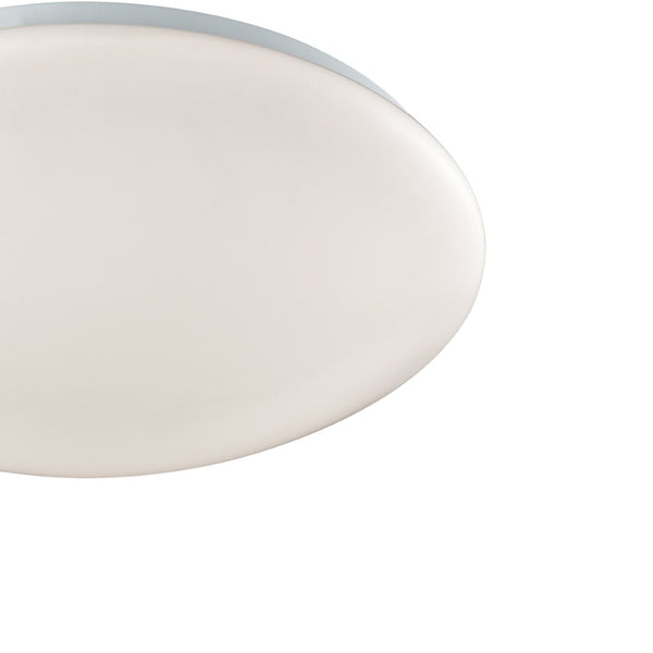 Atlas Kalona Contemporary Flush Mount Light Fixture for Low Ceilings - Perfect for Hallways & Closets White 13'' CL11473-WH