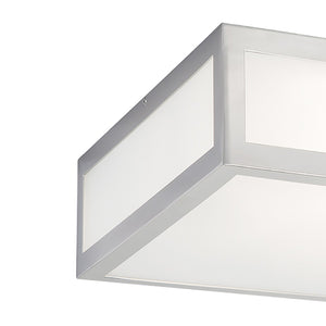 Atlas Kaset 15" Wide 2-Light Flush Mount - Modern Brushed Nickel Fixture for Stylish Indoor Illumination CL11475-NK