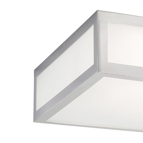 Atlas Kaset 15" Wide 2-Light Flush Mount - Modern Brushed Nickel Fixture for Stylish Indoor Illumination CL11475-NK