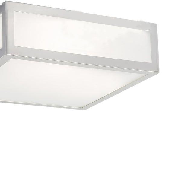 Atlas Kaset 15" Wide 2-Light Flush Mount - Modern Brushed Nickel Fixture for Stylish Indoor Illumination CL11475-NK