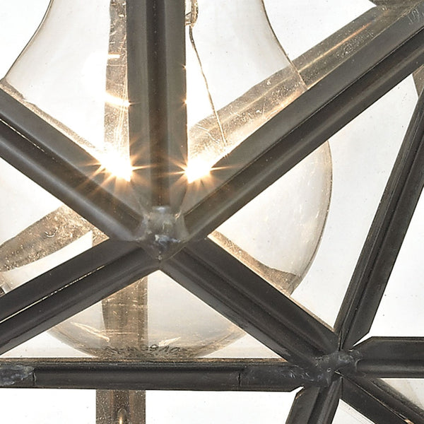 Atlas Moravian Star 11'' Wide 1-Light Flush Mount - Handcrafted Oil Rubbed Bronze Fixture for Any Space CL11480-BZ1