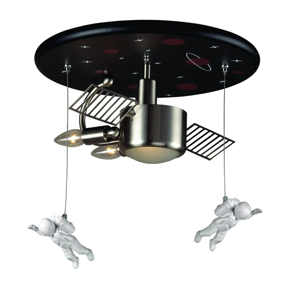 Atlas Novelty 2-Light Flush Mount - Whimsical Astronaut Design for Playful Bedrooms and Nurseries CL11482-NK