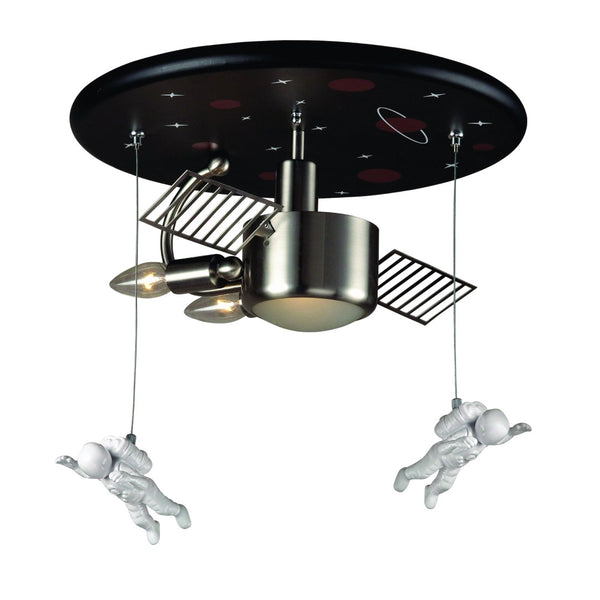 Atlas Novelty 2-Light Flush Mount - Whimsical Astronaut Design for Playful Bedrooms and Nurseries CL11482-NK
