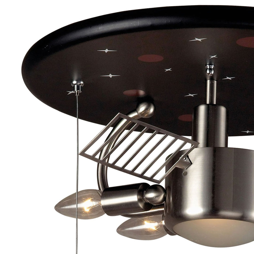 Atlas Novelty 2-Light Flush Mount - Whimsical Astronaut Design for Playful Bedrooms and Nurseries CL11482-NK
