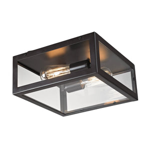 Atlas Parameters 12'' Wide Flush Mount Light - Modern-Traditional Oil Rubbed Bronze Design for Elegance CL11486-BZ