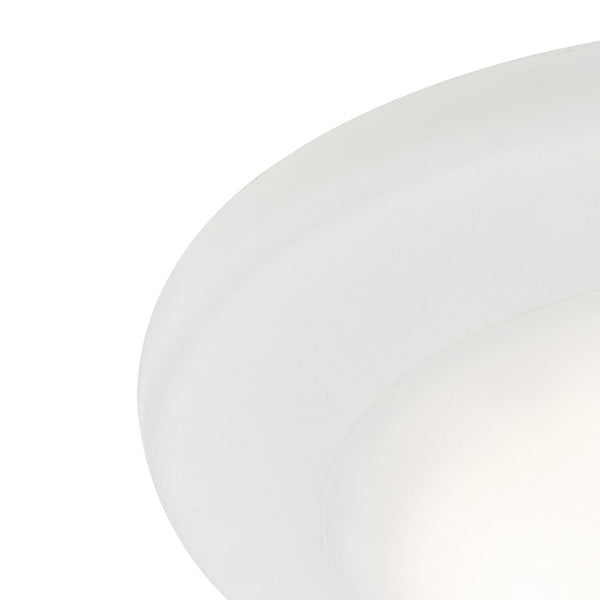 Atlas Plandome 6'' Wide Integrated LED Flush Mount Light - Modern, Energy-Efficient Illumination Fixture White CL11492-WH