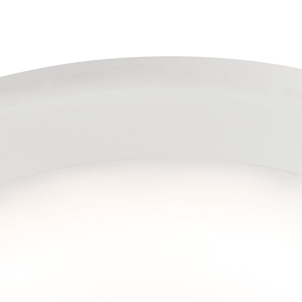 Atlas Plandome 6'' Wide Integrated LED Flush Mount Light - Modern, Energy-Efficient Illumination Fixture Matte White CL11493-WH