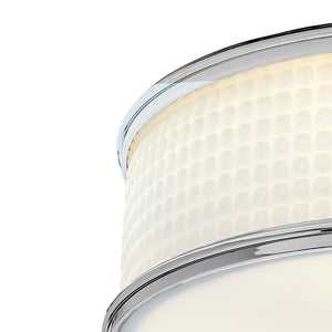 Atlas Prism 16.75'' Wide 3-Light Flush Mount - Mid-Century Modern Elegance for Sophisticated Spaces Polished Nickel CL11496-NK