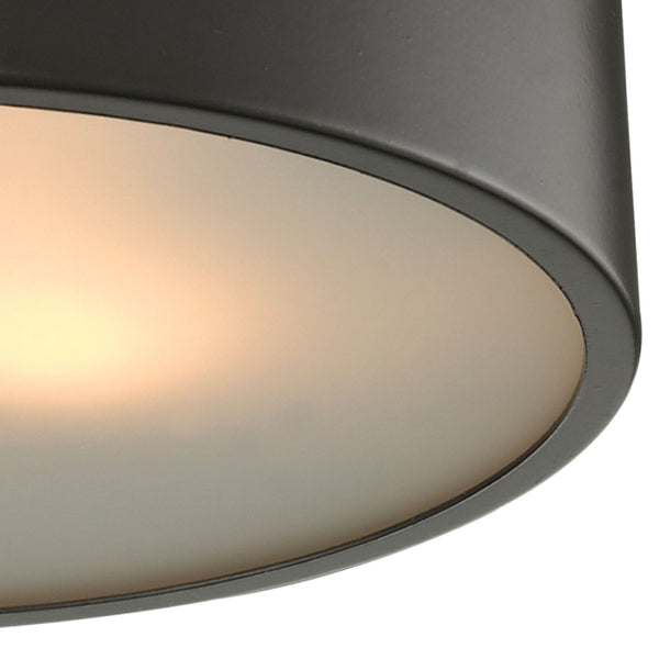 Atlas Simpson 2-Light Flush Mount Fixture - Elegant Frosted Diffuser for Timeless Indoor Illumination Oil Rubbed Bronze 10'' CL11498-BZ