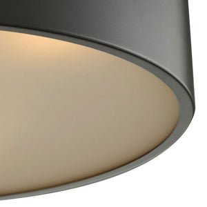 Atlas Simpson 2-Light Flush Mount Fixture - Elegant Frosted Diffuser for Timeless Indoor Illumination Oil Rubbed Bronze 14'' CL11499-BZ