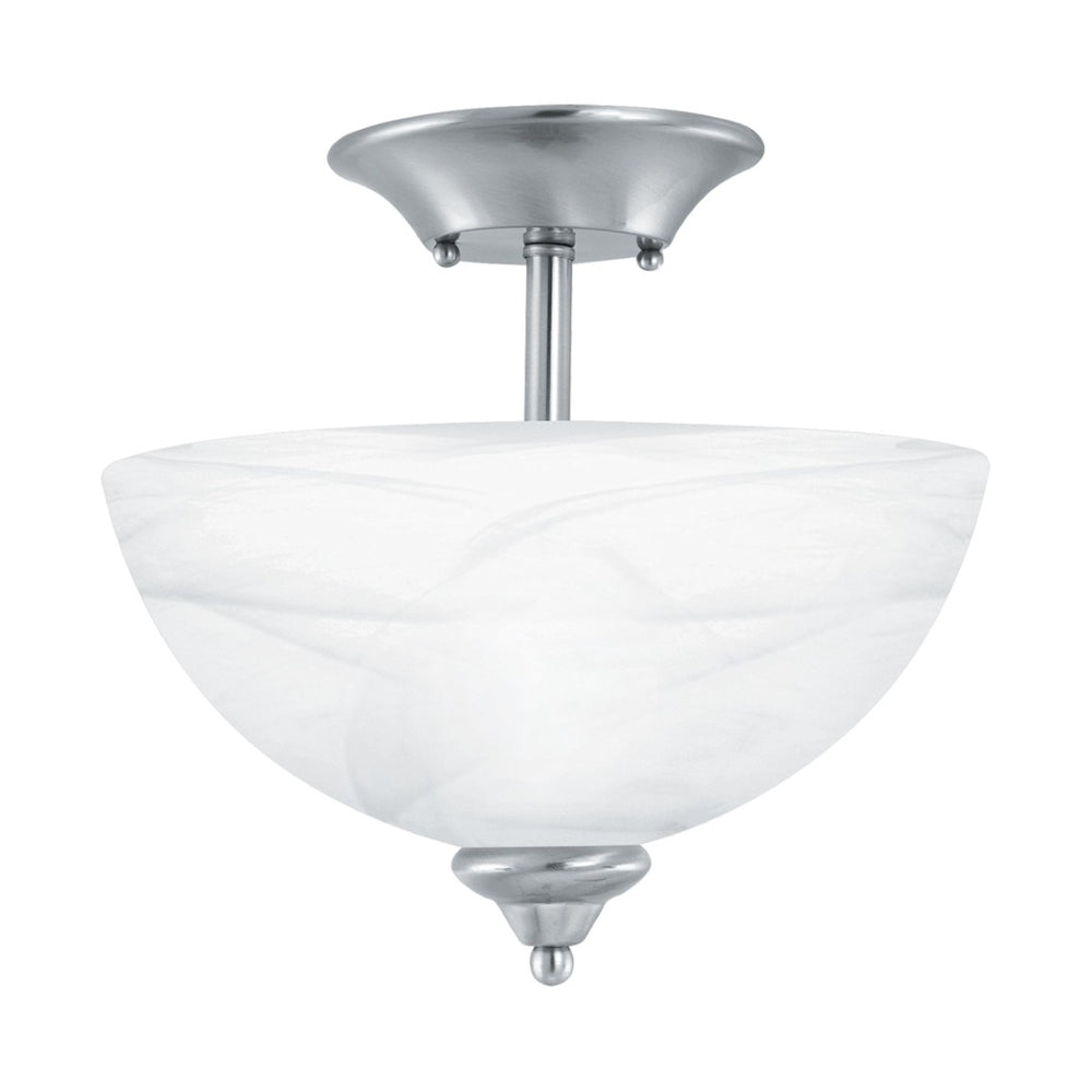 Atlas Tahoe 11.75'' Wide 2-Light Flush Mount - Elegant Brushed Nickel Design for Timeless Ambiance CL11506-NK